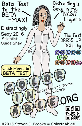 Beta Test ColorInAble Dress Up Dolls