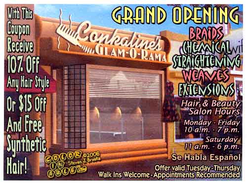 Click for larger image without text - Conkaline's Glam-O-Rama Coupon Burbank